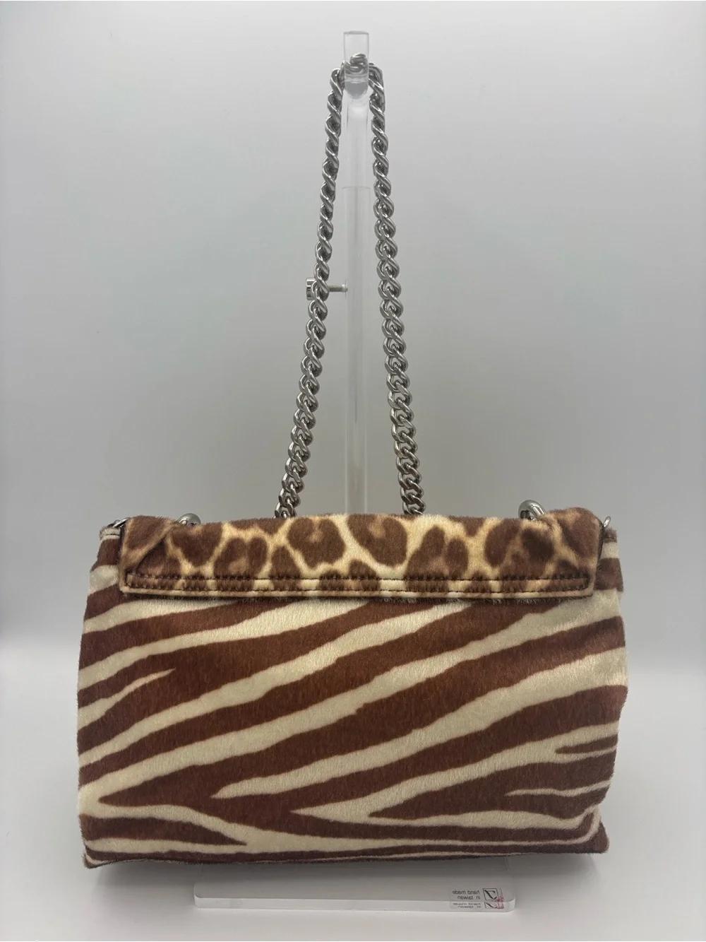 Stella McCartney Shoulder/Handbag - Leopard & Zebra Animal Print - Faux Calf Fur